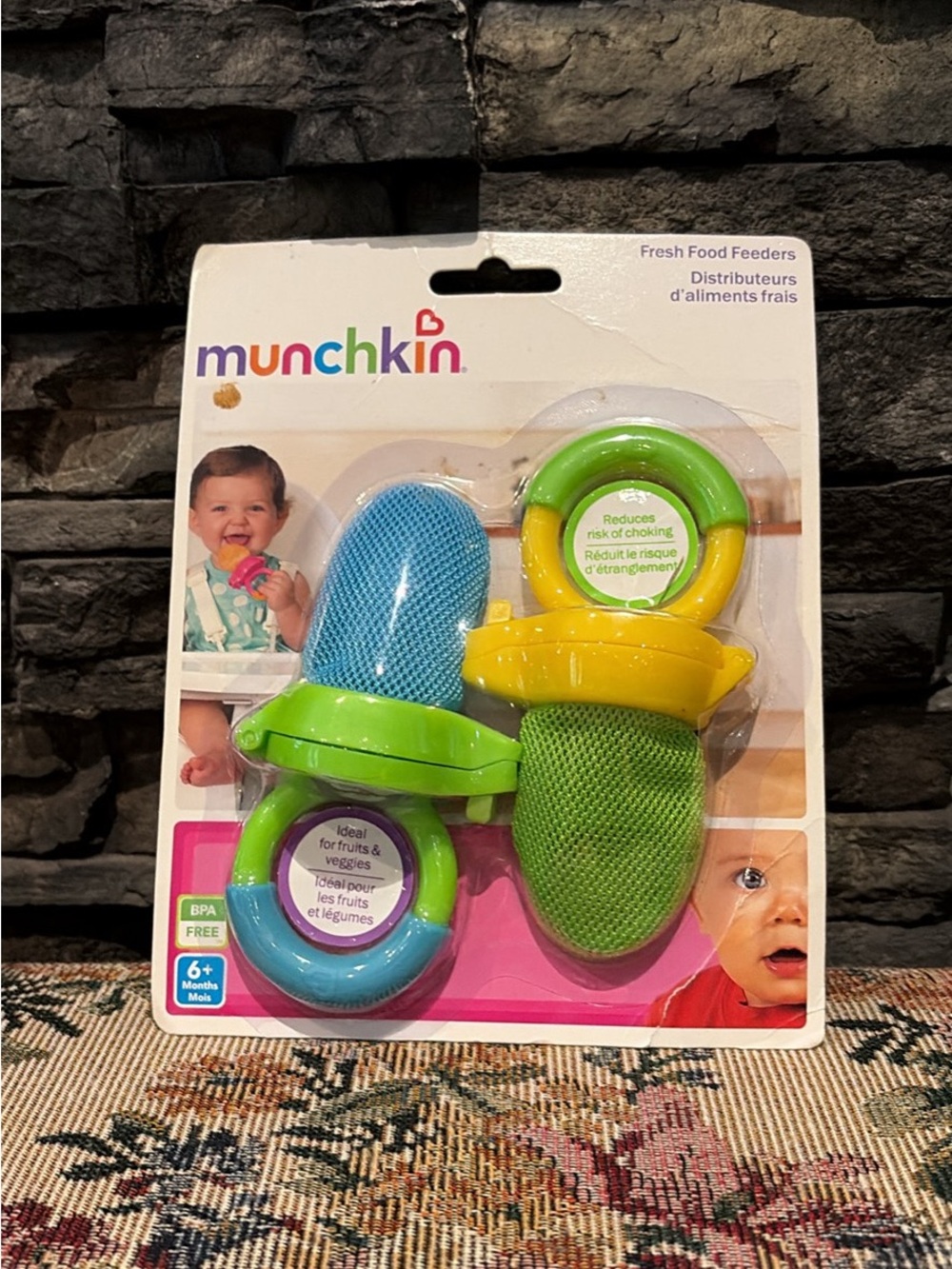 Munchkin Blue & Green Mesh Fresh Food Feeders - 2 Pack